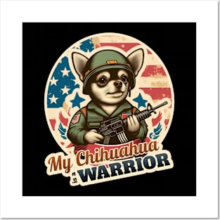 Chihuahua soldier Posters and Art